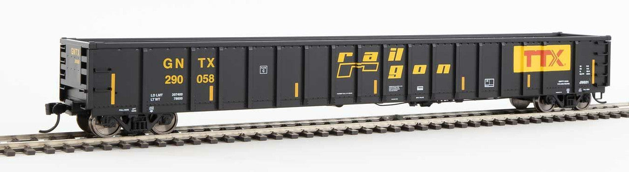 Walthers 910-6420 HO Railgon GNTX Ready to Run 68' Railgon Gondola #290058