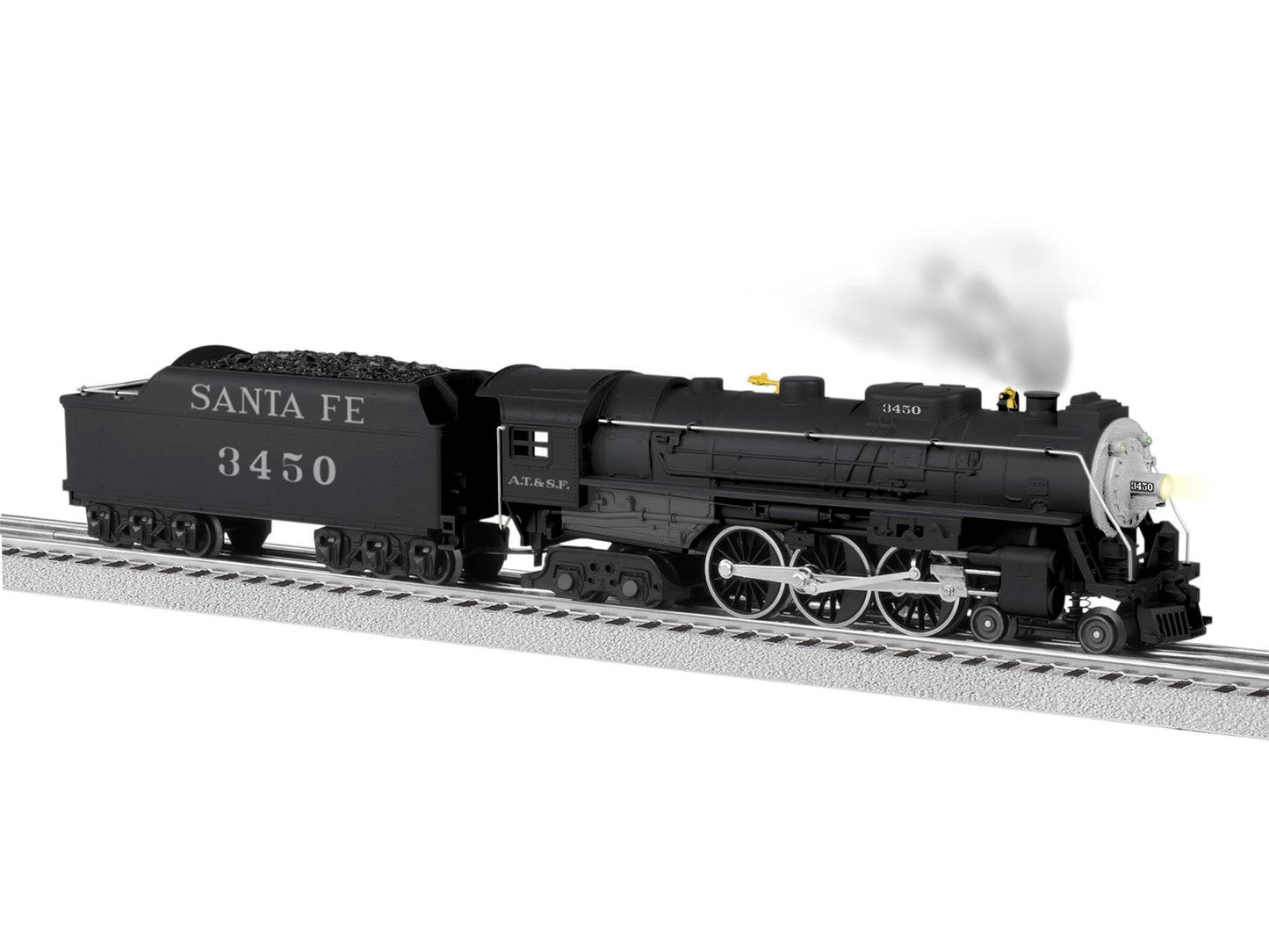 Lionel 6-82965 O Santa Fe 4-6-4 Hudson Lion Chief Steam Locomotive #3450