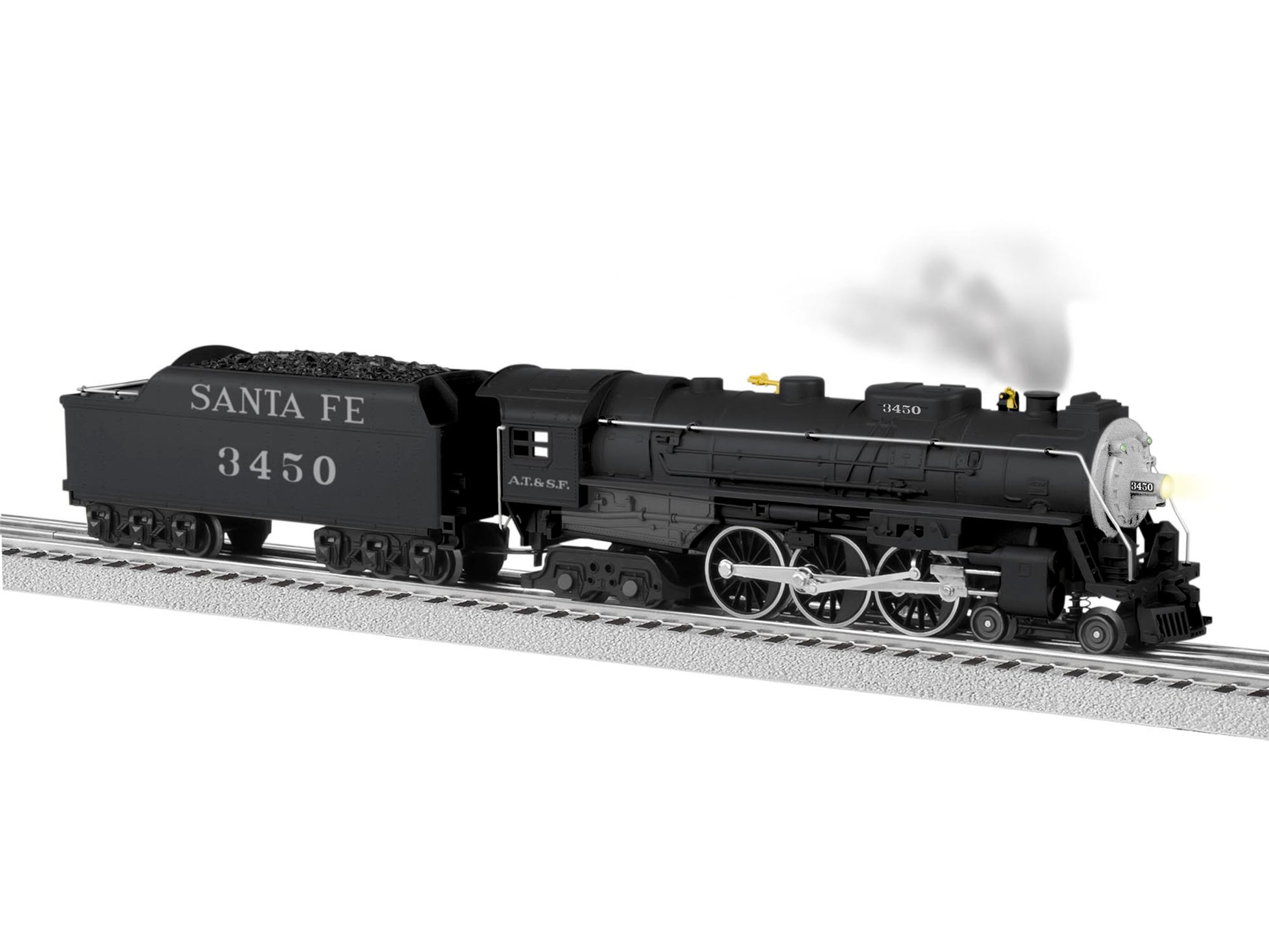 Lionel 6-82965 O Santa Fe 4-6-4 Hudson Lion Chief Steam Locomotive #3450