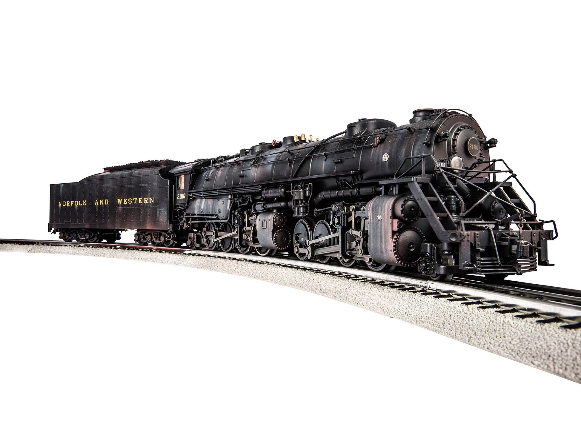 Lionel 6-84063 O Norfolk and Western Weathered Legacy Y6B Steam Locomotive #2186