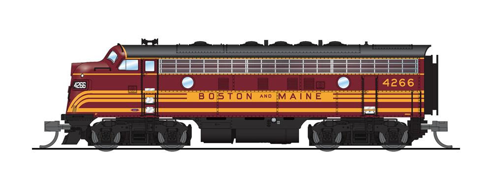 Broadway Limited 6861 N B&M EMD F7 A/B Diesel Locomotive Sound/DCC #4266A/4266B