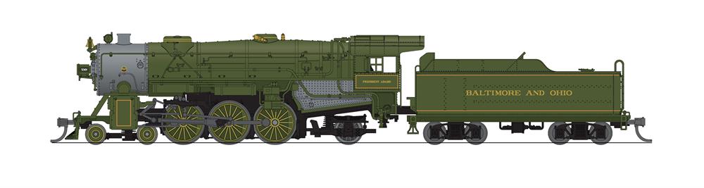 Broadway Limited 6924 N B&O Adams 4-6-2 Steam Locomotive Sound/DC/DCC #5301