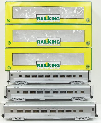 MTH 70-65026 G Santa Fe Streamlined Ribbed Passenger Car Set (Set of 3)