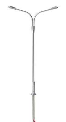 Atlas 70000152 N Gray Cool White LED Double Arm Streetlight (Pack of 3)