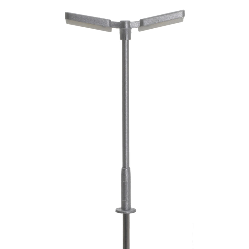 Atlas 70000162 N Silver Cool White LED Double Arm Parking Lot Light (Pack of 3)