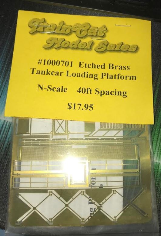 Train Cat 1000701 N Etched Brass Tankcar Loading Platform