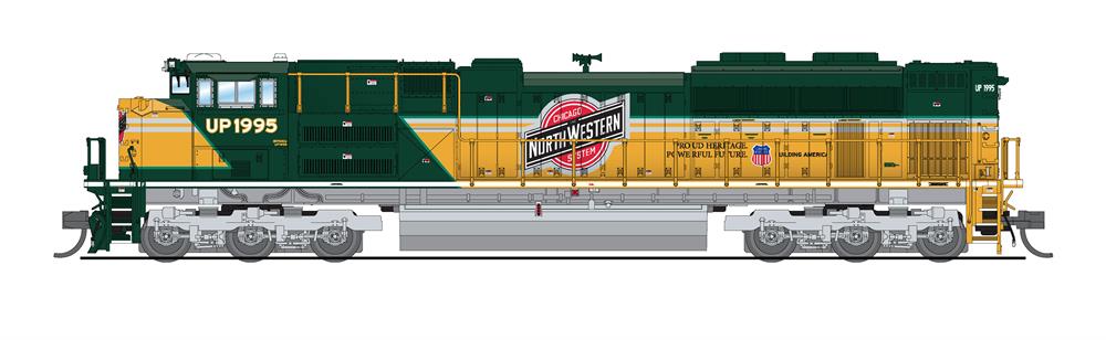 Broadway Limited 7035 N UP C&NW Heritage SD70ACe Diesel Locomotive #1995
