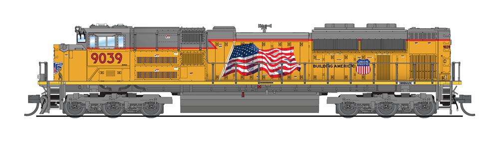 Broadway Limited 7040 N UP Building America SD70ACe Diesel Locomotive #9039