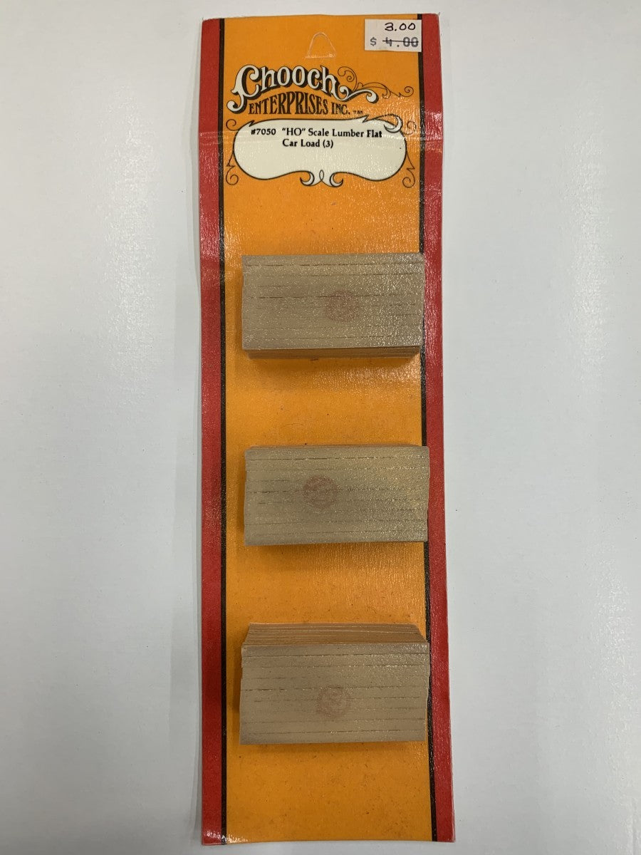 Chooch Enterprises 7050 HO Lumber Flat Car Loads