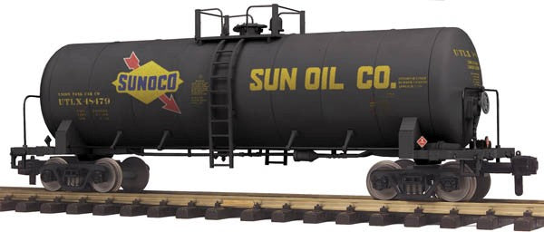 MTH 70-73046 G Scale Railking Sunoco Unibody Tank Car #48479 (Metal Wheels)
