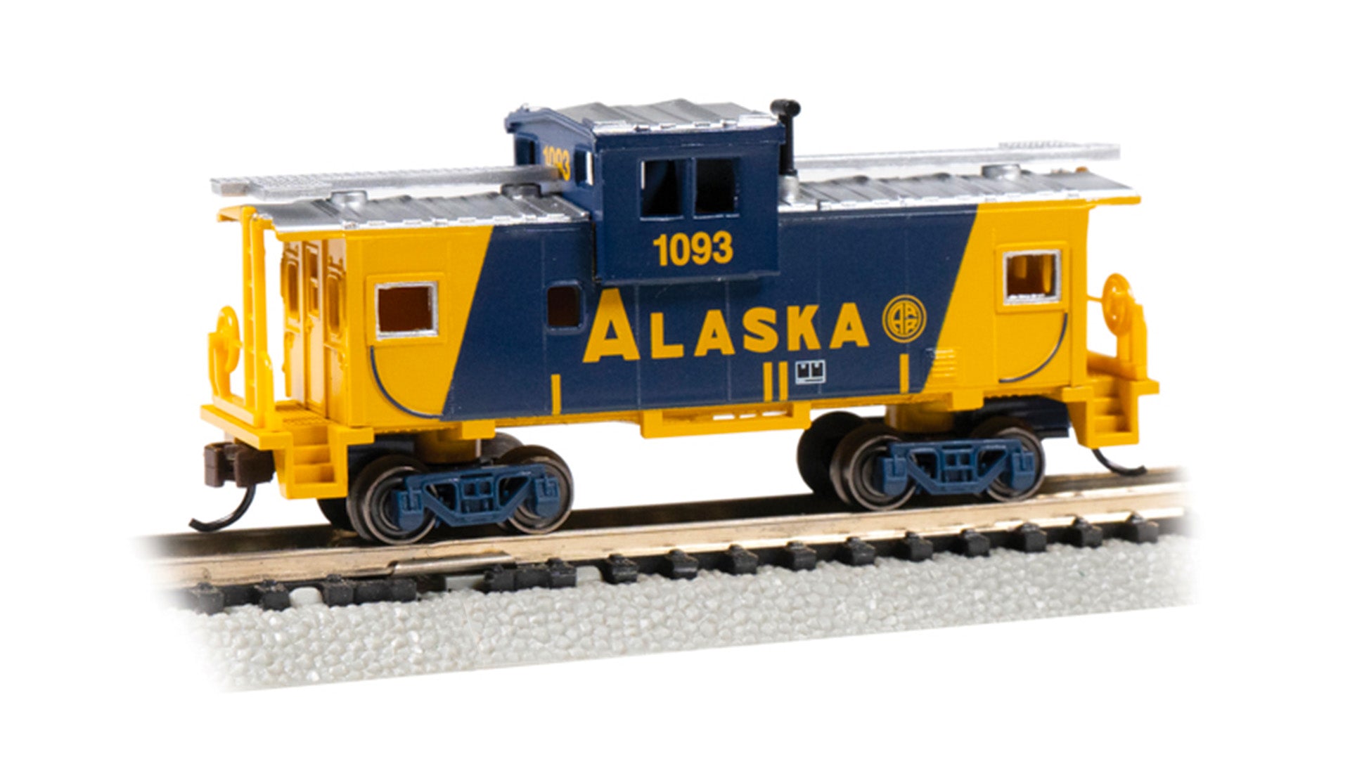 Bachmann 70769 N Alaska Railroad 36' Wide-Vision Caboose #1093