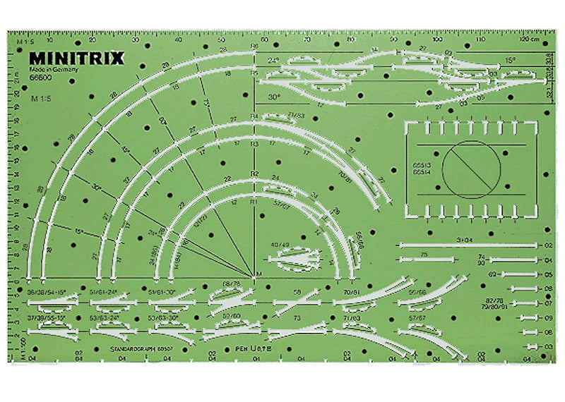 Trix 66600 Minitrix Track Planning Stencil