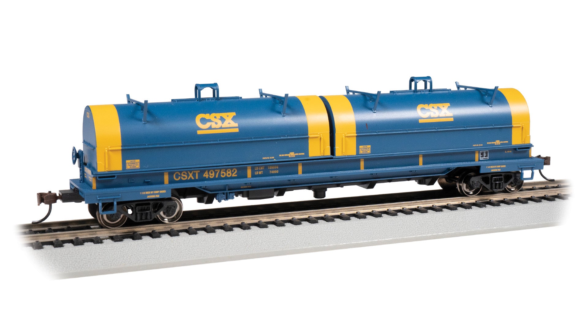 Bachmann 71402 HO CSX 55' Steel Coil Car with Load #497582