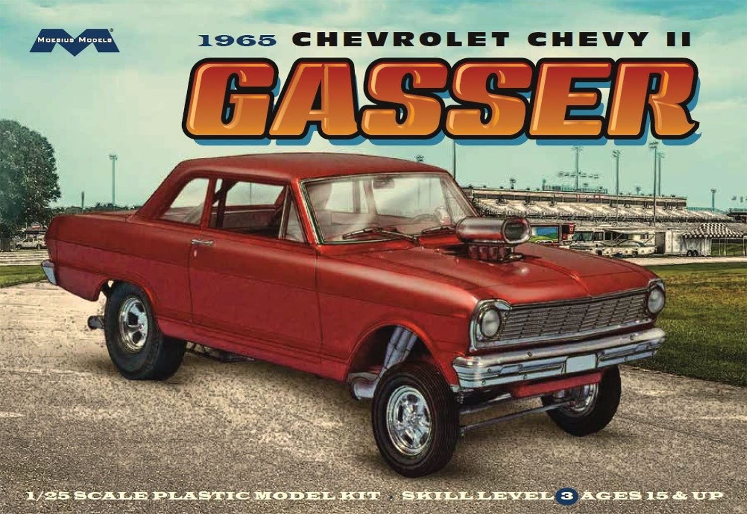 Moebius Models 2324 1:25 1965 Chevrolet Chevy II Gasser Plastic Model Kit