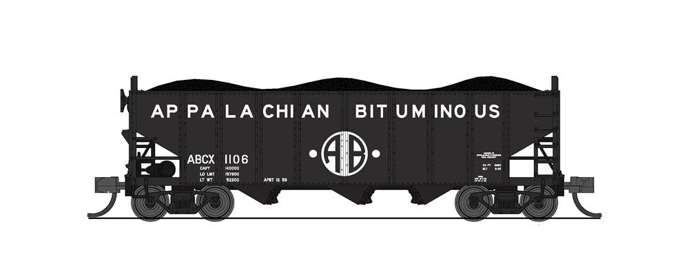 Broadway Limited 7158 N Appalachian Bituminous 3-Bay Hopper Car  (Set of 2)