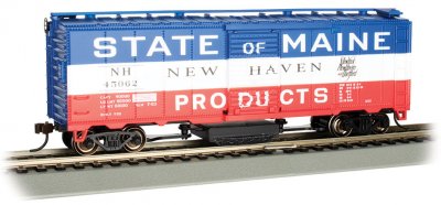 Bachmann 16320 HO New Haven - State of Maine Track-Cleaning 40' Box Car #45062