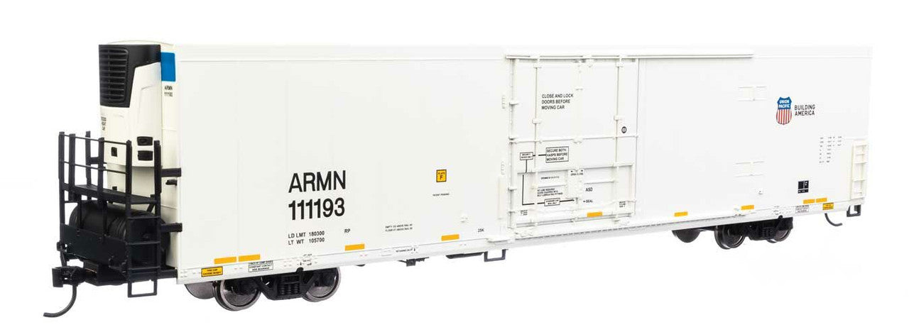 Walthers 910-4109 HO UP ARMN 72' Modern Refrigerator Boxcar #111193 - RTR