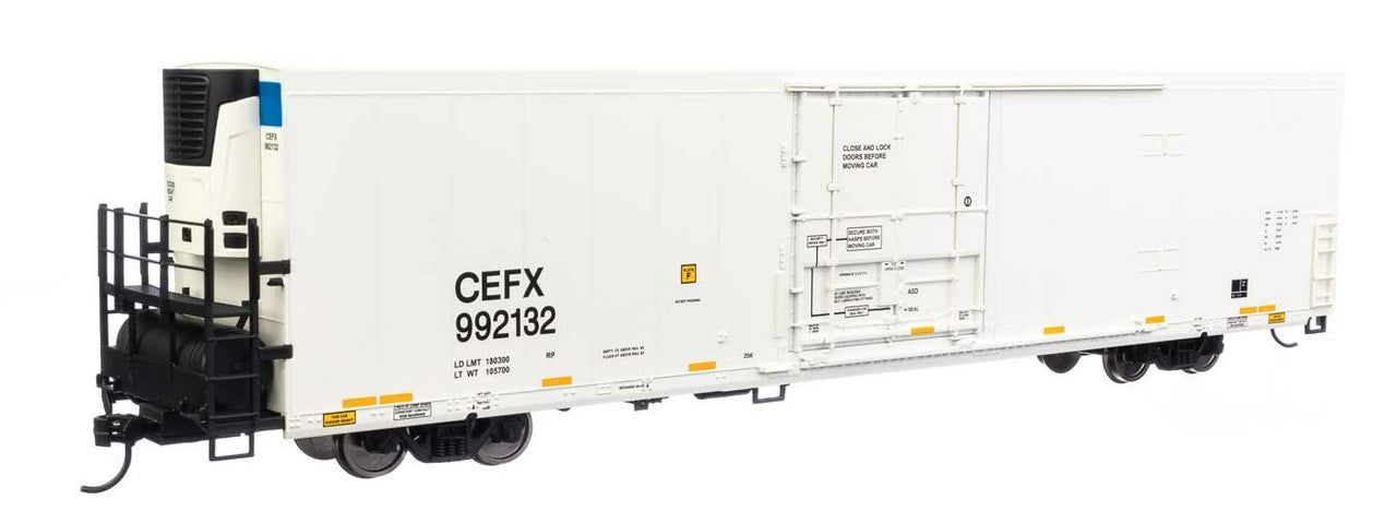 Walthers 910-4117 HO CEFX 72' Modern Refrigerator Boxcar #992132 - RTR
