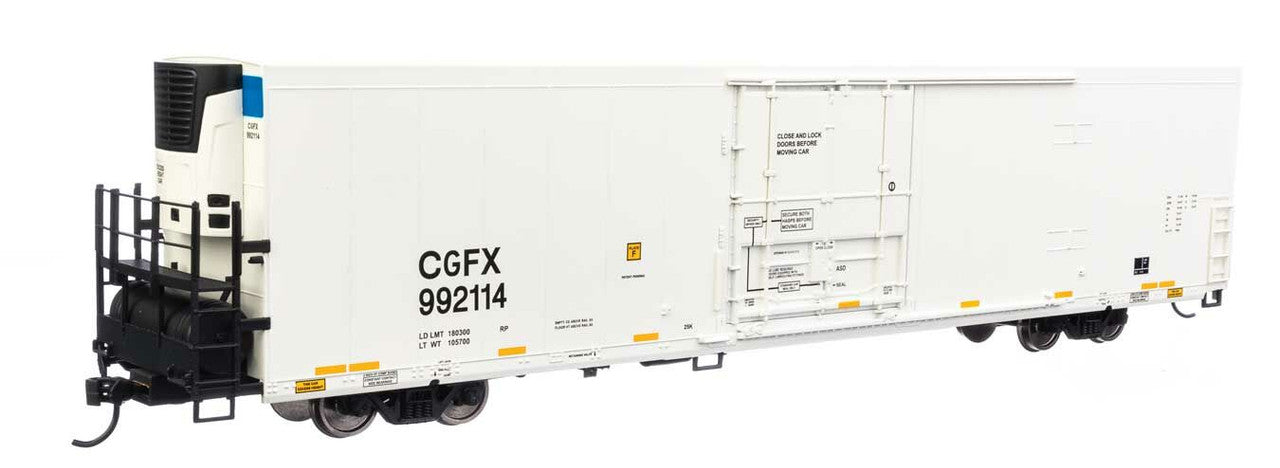 Walthers 910-4119 HO CEFX 72' Modern Refrigerator Boxcar #992114 - RTR