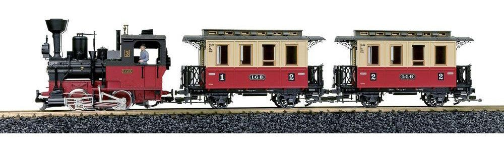 LGB 72302 Stainz G Gauge Steam Passenger Starter Train Set