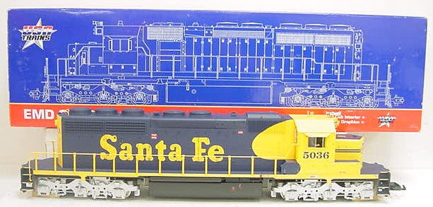 USA Trains R22301 G Santa Fe SD40-2 Diesel Locomotive with Sound #5036
