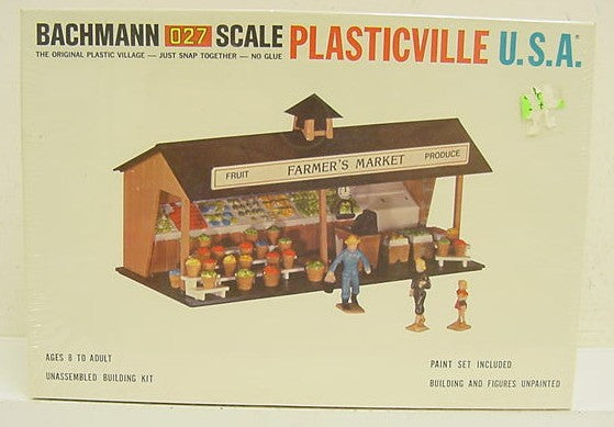 Bachmann 1923 Plasticville Vintage O-27 Scale Farmers Market Building Kit