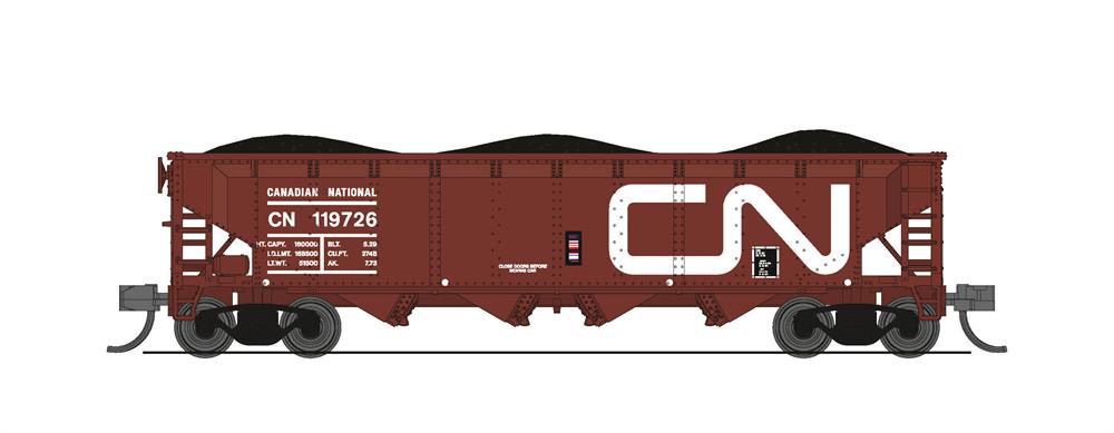 Broadway Limited 7434 N CN Fantasy ARA 70-Ton Quad Hopper Pack (Pack of 4)
