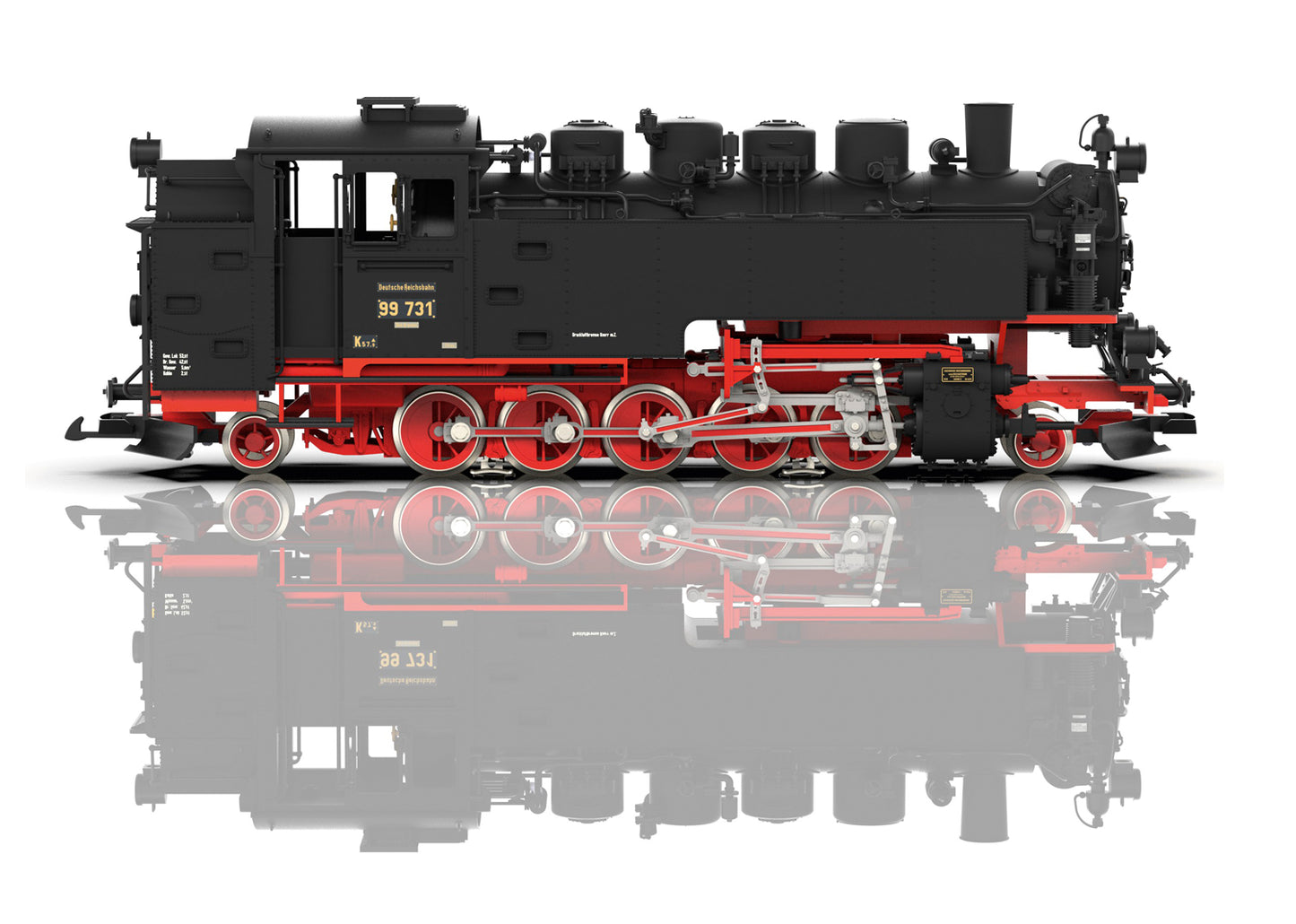LGB 21480 G German National Railway VII K 2-10-2T Steam Locomotive #99 731