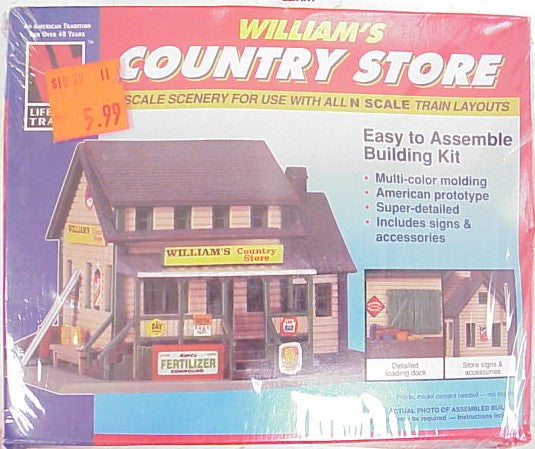 Life Like 7463 N Scale William's Country Store Model Building Kit