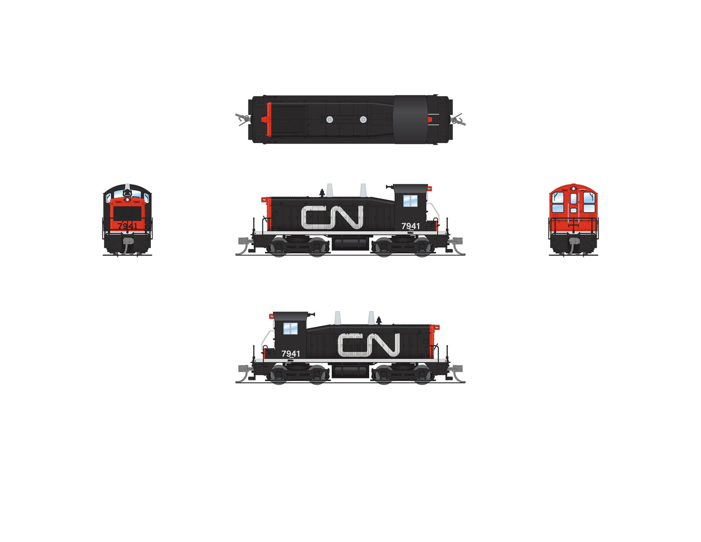 Broadway Limited 7489 N CN EMD NW2 Diesel Loco - Paragon4 Sound/DC/DCC #7957
