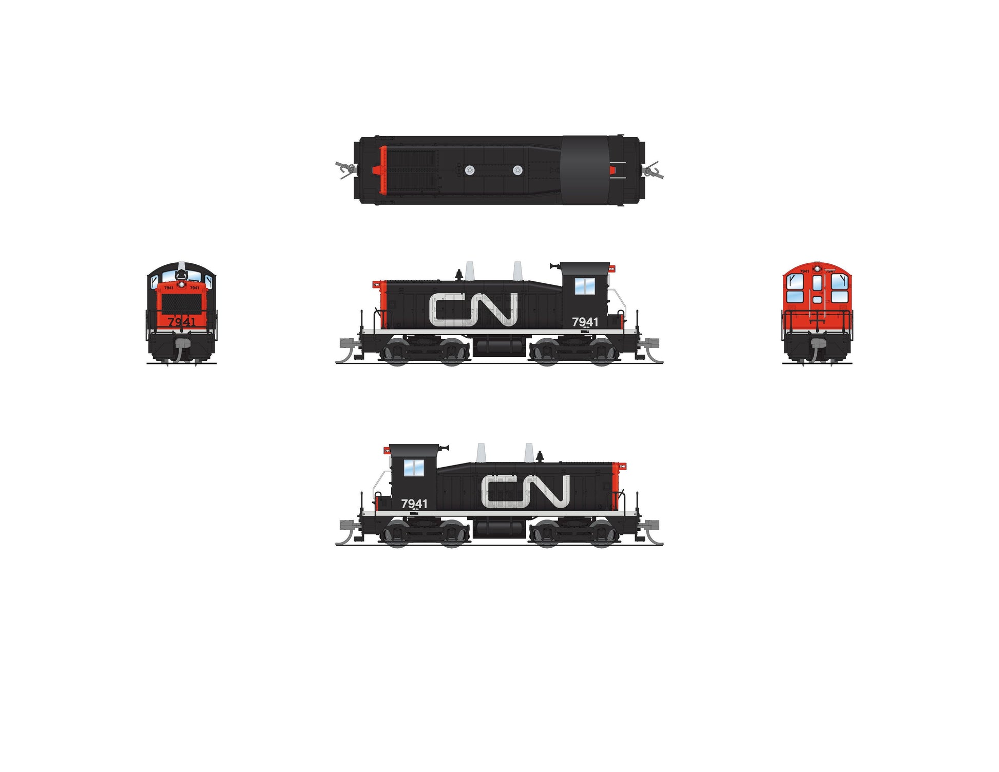 Broadway Limited 7489 N CN EMD NW2 Diesel Loco - Paragon4 Sound/DC/DCC #7957