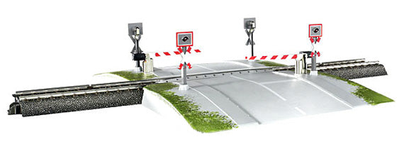 Marklin 74923 Fully Automated Railroad Grade Crossing with Half Gates