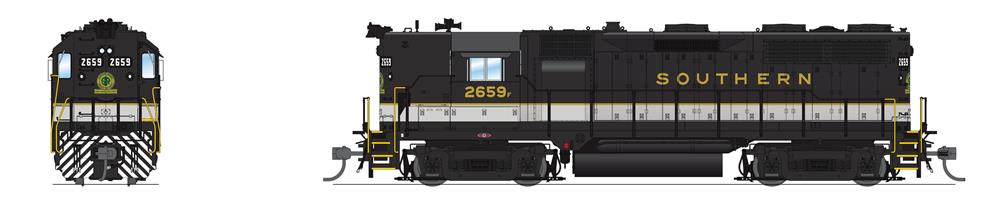 Broadway Limited 8227 HO SOU EMD GP35 Diesel Loco - No-Sound/DCC-Ready #2659