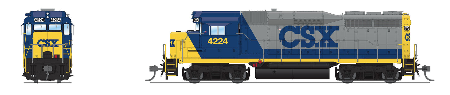 Broadway Limited 7568 HO CSX YN2 GP30 Diesel Locomotive with Sound #4224