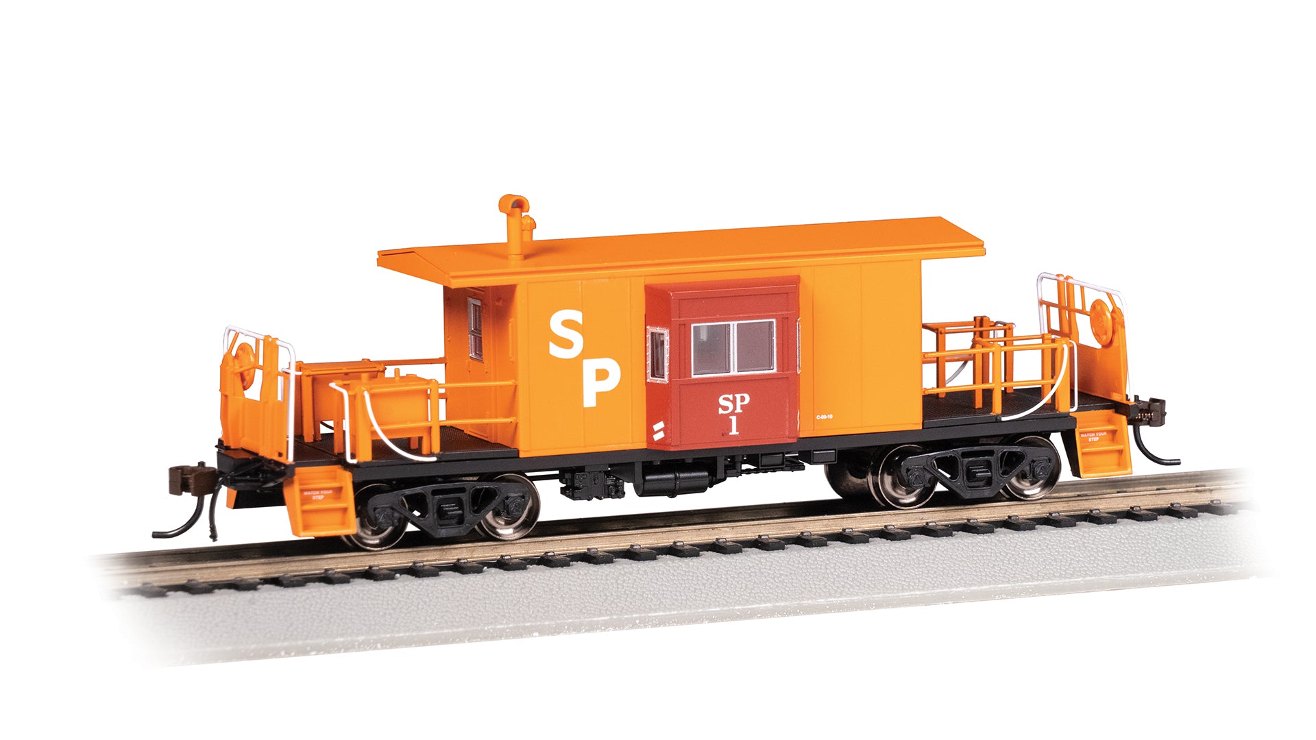Bachmann 76403 HO Southern Pacific Bay Window Transfer Caboose #1