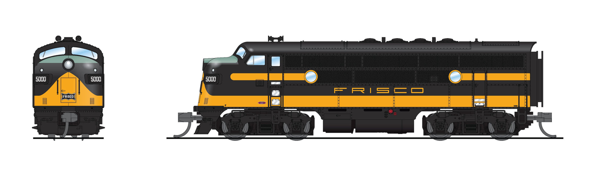 Broadway Limited 7730 N SLSF EMD F3A Diesel Locomotive Sound/DC/DCC #5001