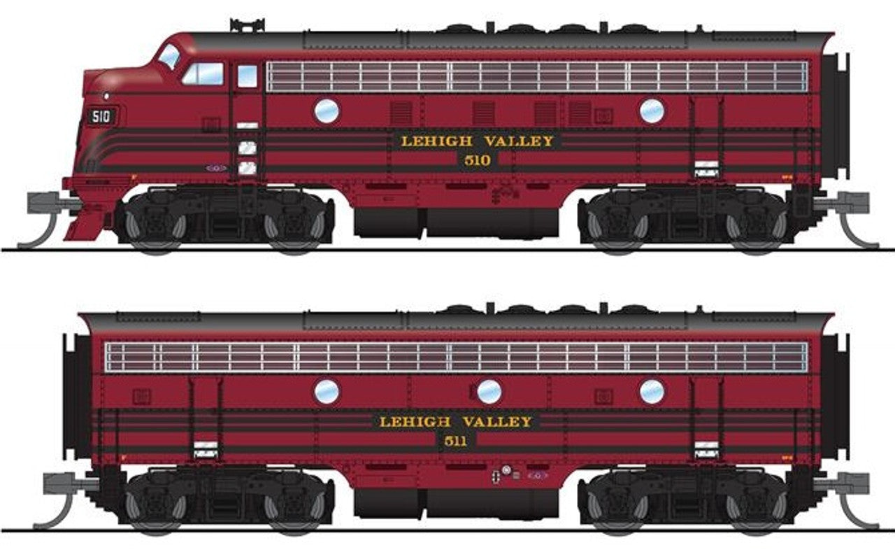 Broadway Limited 7722 N LV EMD F3 AB Diesel Locomotive Sound & DCC #510/511