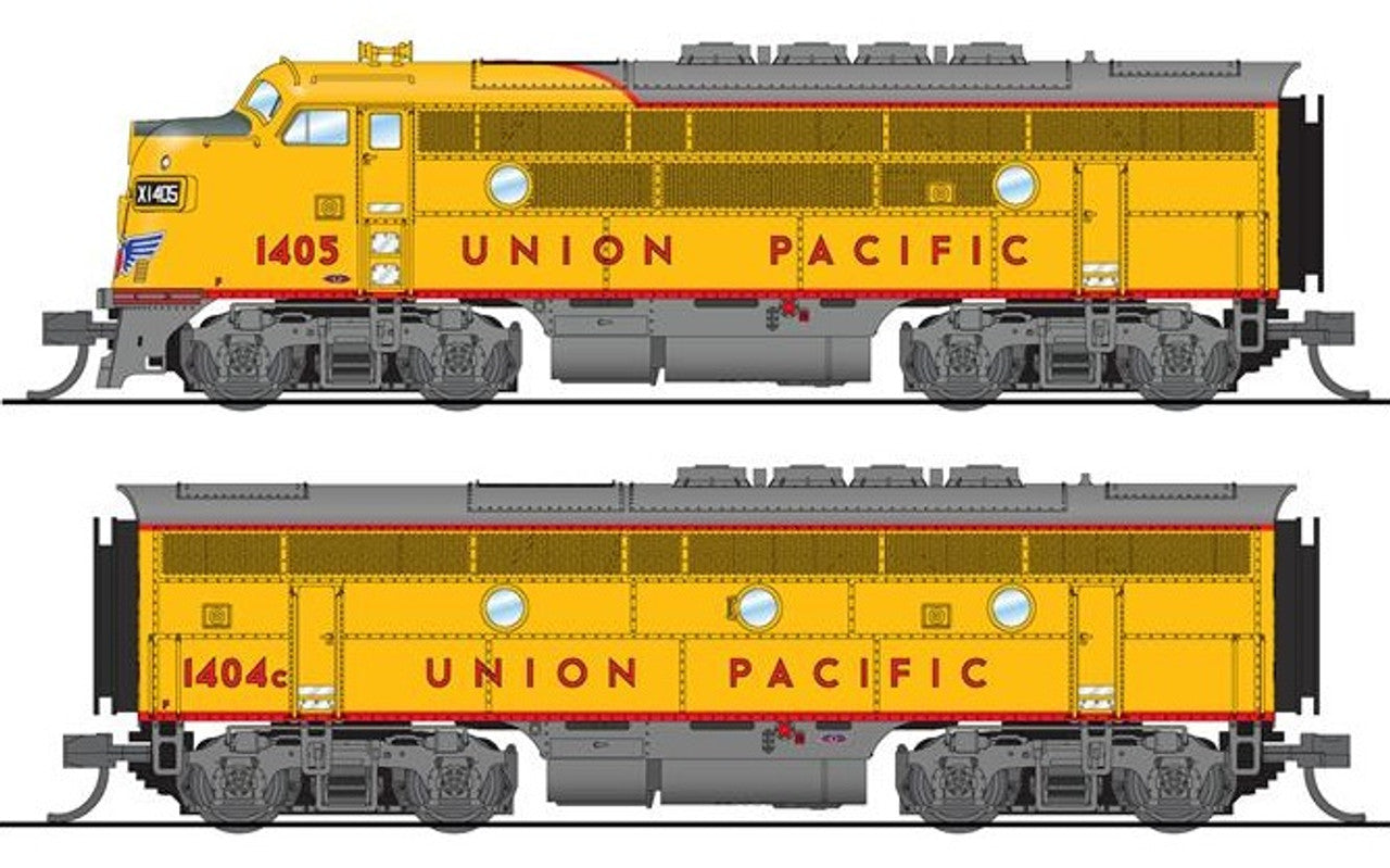 Broadway Limited 7727 N UP EMD F3 AB Diesel Locomotive Sound & DCC #1405/#1404C