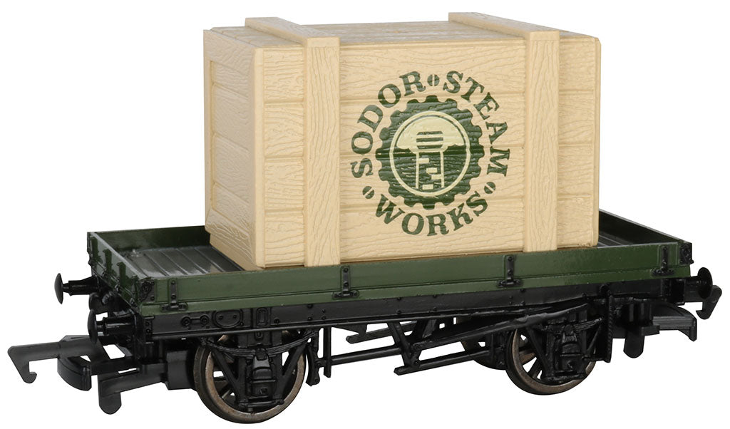 Bachmann 77404 HO 1 Plank Wagon with Sodor Steam Works Crate