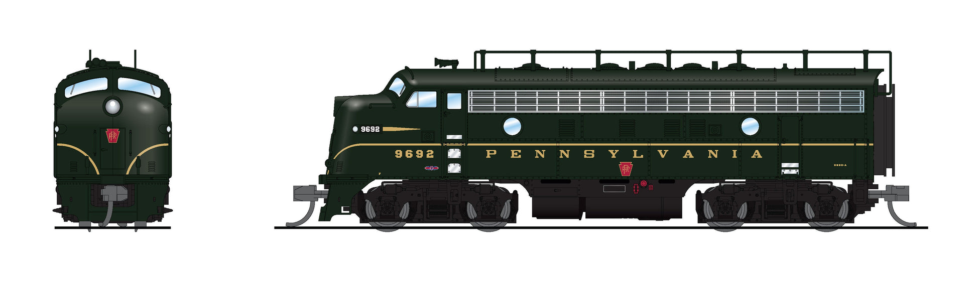 Broadway Limited 7778 N PRR EMD F7A Diesel Locomotive w/Sound/DC/DCC #9699A