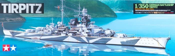 Tamiya 78015 1:350 German Tirpitz Battleship Model Kit