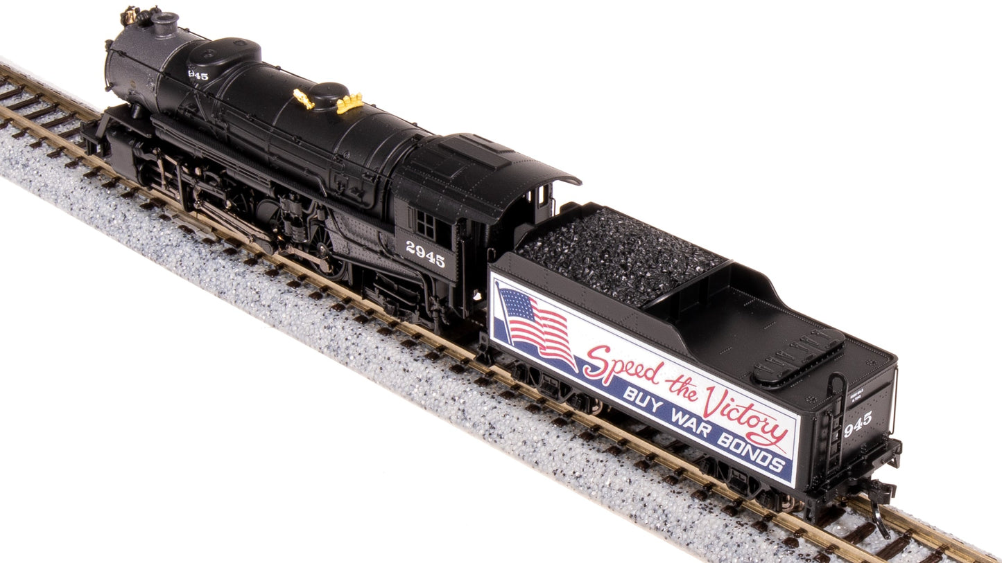 Broadway Limited 7842 N War Bonds Billboard USRA Heavy Mikado Steam Locomotive