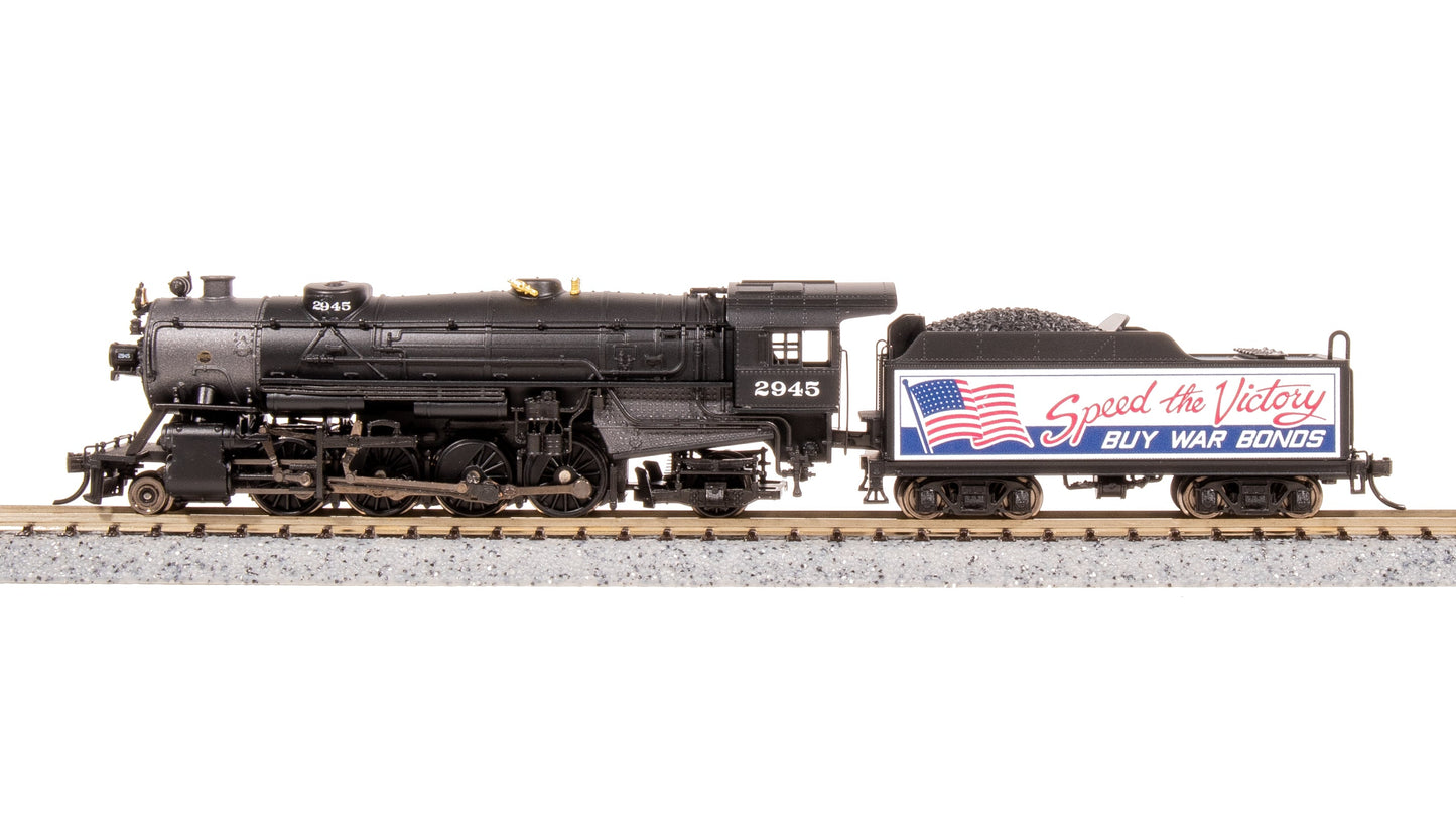 Broadway Limited 7842 N War Bonds Billboard USRA Heavy Mikado Steam Locomotive