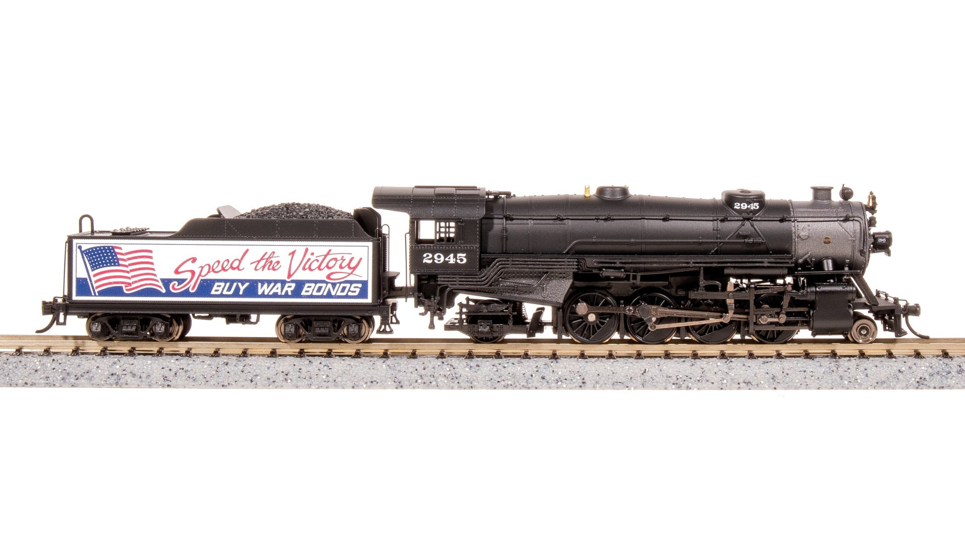 Broadway Limited 7842 N War Bonds Billboard USRA Heavy Mikado Steam Locomotive