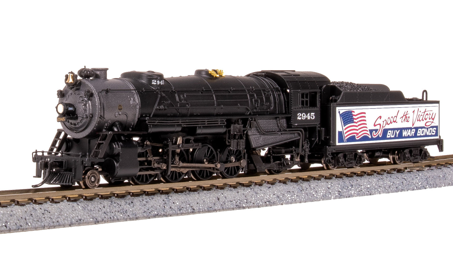 Broadway Limited 7842 N War Bonds Billboard USRA Heavy Mikado Steam Locomotive