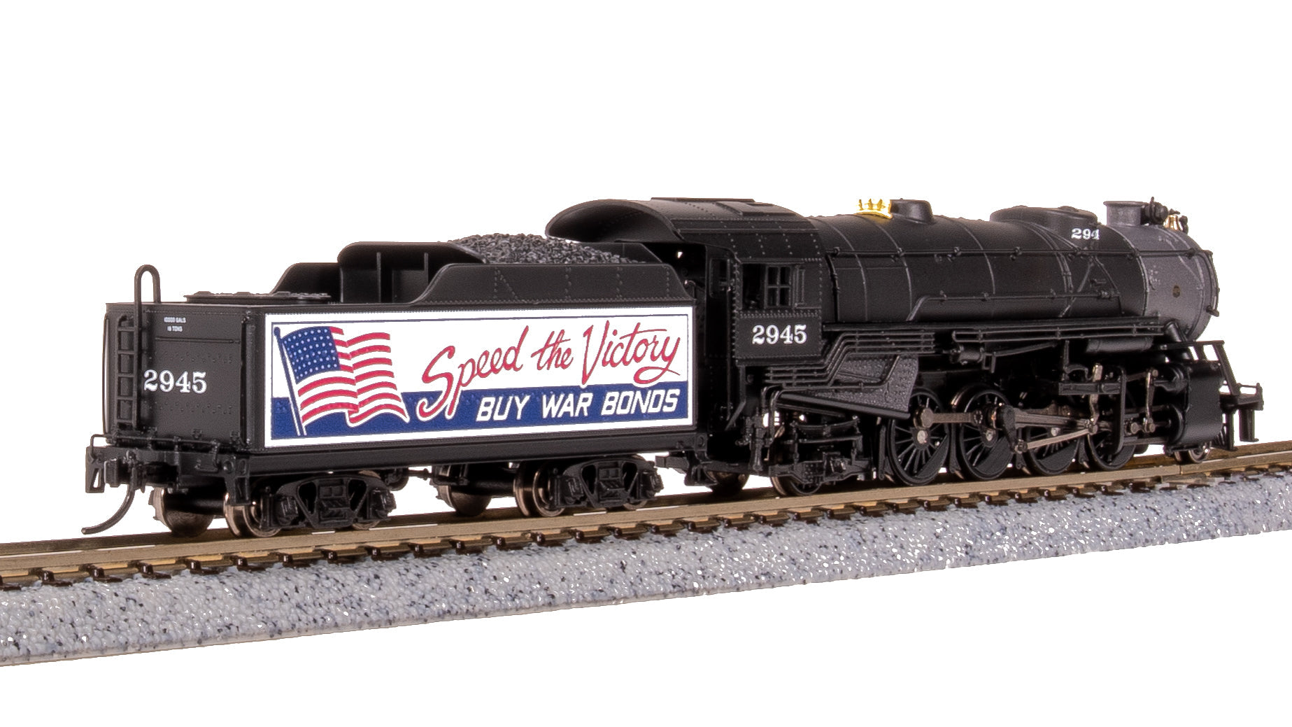 Broadway Limited 7842 N War Bonds Billboard USRA Heavy Mikado Steam Locomotive