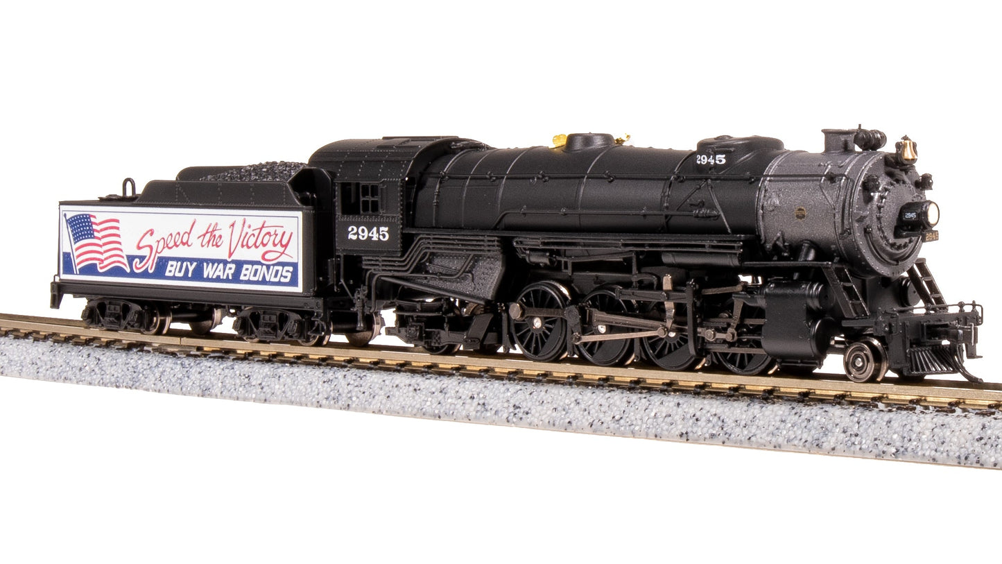 Broadway Limited 7842 N War Bonds Billboard USRA Heavy Mikado Steam Locomotive