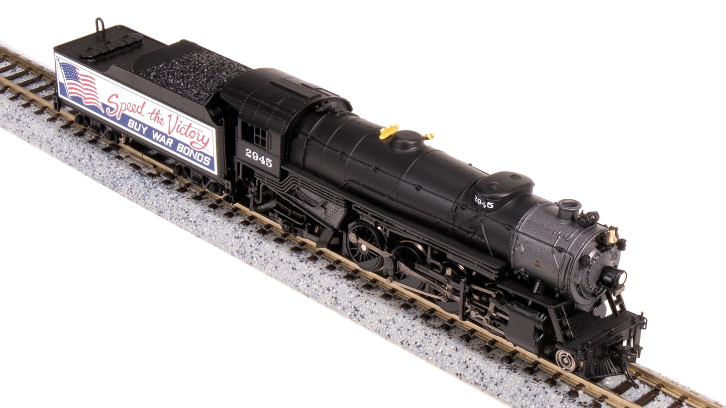 Broadway Limited 7842 N War Bonds Billboard USRA Heavy Mikado Steam Locomotive
