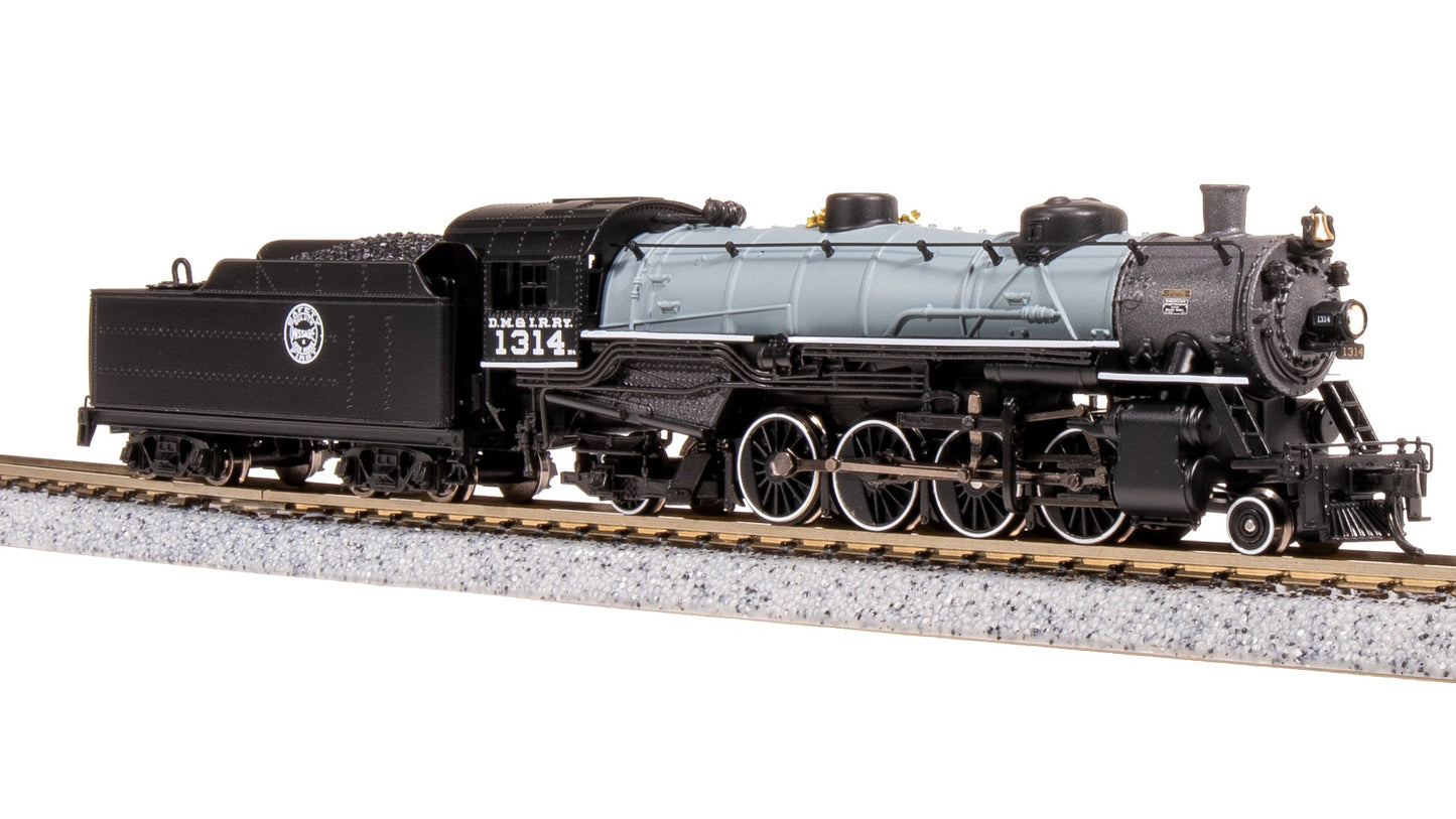 Broadway Limited 7856 N DMIR USRA Light Mikado Steam Loco Sound/DC/DCC #1314