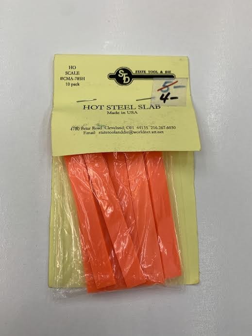 State Tool & Die CMA-785H HO Scale Hot Steel Slab (Pack of 10)